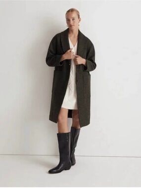 Madewell The Carlton Coat in Houndstooth